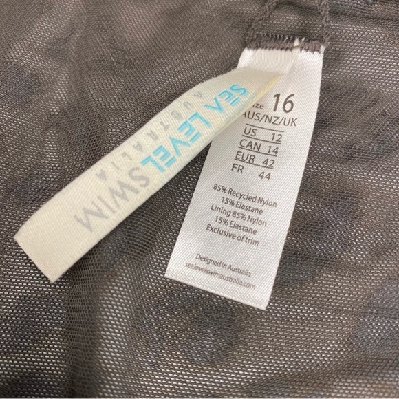 Sea Level Bikini Bottoms Leopard Print Size 12 - Picture 10 of 10